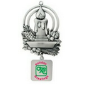 Charming Candle Ornament w/ Custom Cast Charm